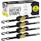 Dc Cargo 1in X 6 Retractable Ratchet Straps, 4PK 16RRSSH-4 - alternate 1